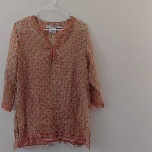 Gretchen Scott Lightweight Flowey Printed Top